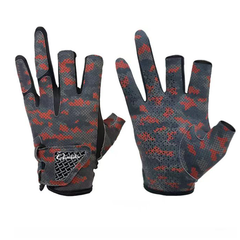 Cycling Glove Padded - Luvas de pesca antiderrapante Gamakatsu, Luvas