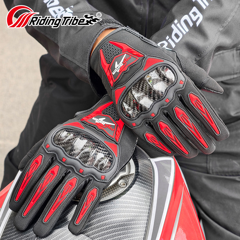 Motorcycle Glove Knuckle - RidingTribe Luvas de motocicleta Novas luvas
