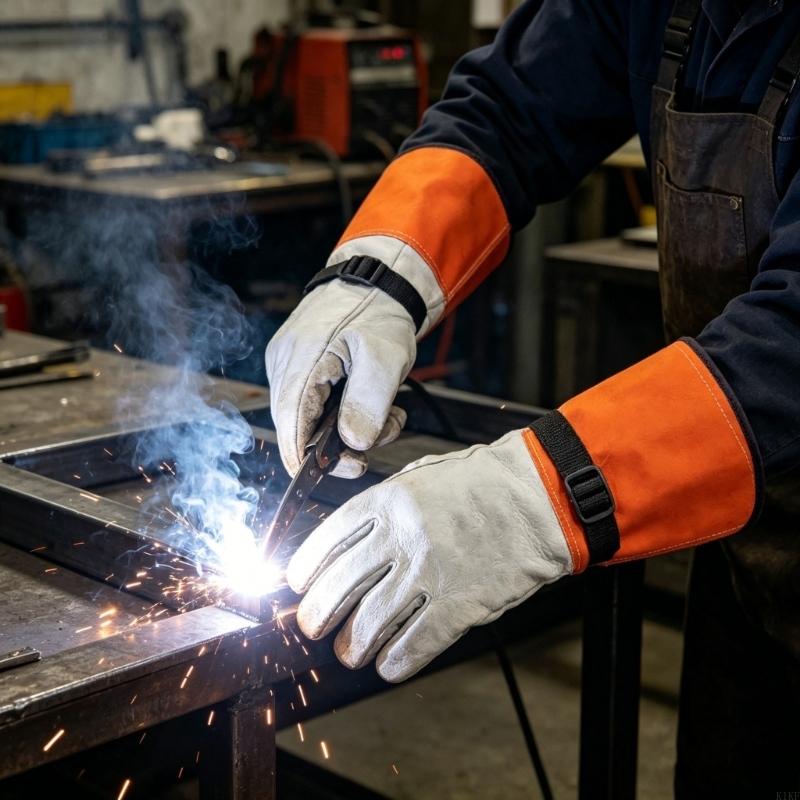 Heat Resistant Glove - Luvas de couro de cabra de
