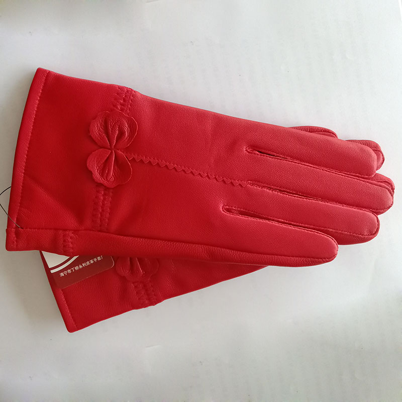 Mulheres de couro genuíno inve - Wool Glove Lined avaliação e preço