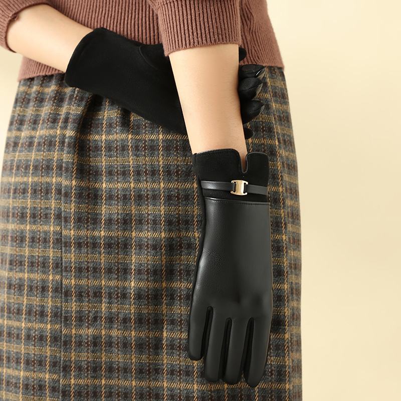 1 par de luvas para mulheres n - Leather Driving Glove avaliação e preço