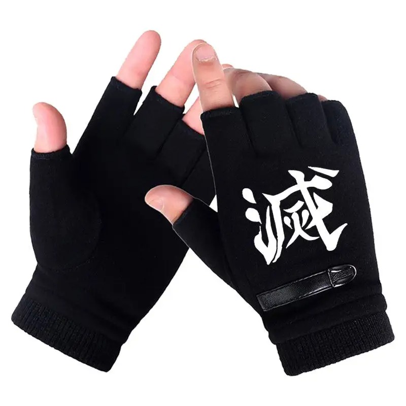 Anime demon slayer estudante m - Fingerless Glove Knit avaliação e preço