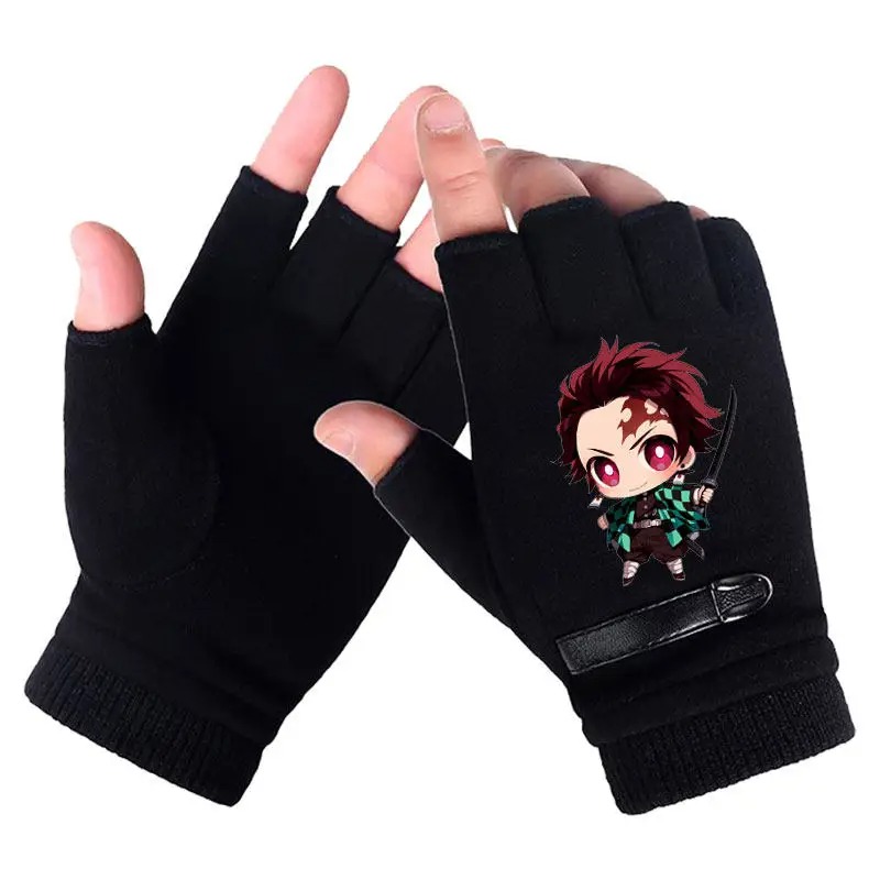 Anime demon slayer estudante m - Fingerless Glove Knit avaliação e preço
